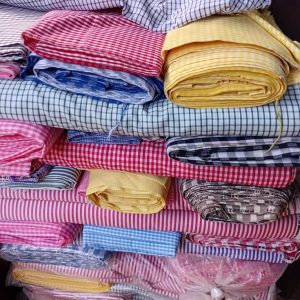 Cotton Shirt Woven 100% Cotton Plain Style Eco-Friendly Yarn-Dyed Check Fabric Stretch for Boys and Girls