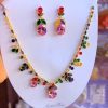 Crystal Luxury Choker Necklace Earring