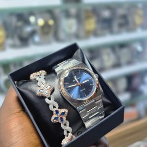 Poedagar Watch Mossainite Bracelet For Men